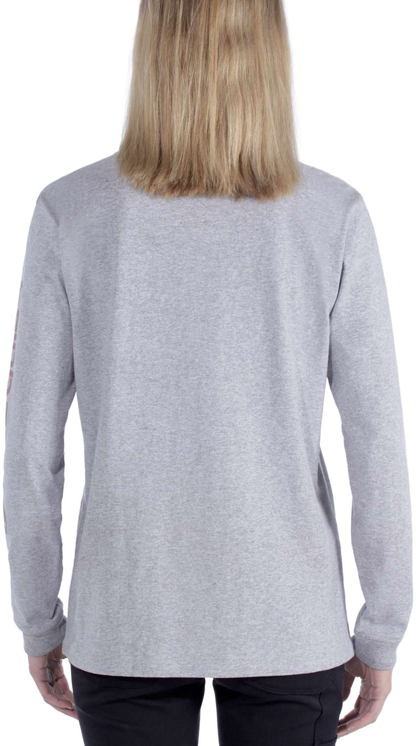 CarharttDamenT-ShirtWorkwearLogoLST-ShirtHeatherGrey