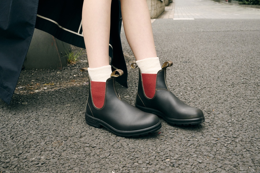 BlundstoneStiefel2500BrownLeatherwithCrimsonElasticOriginalsSeries