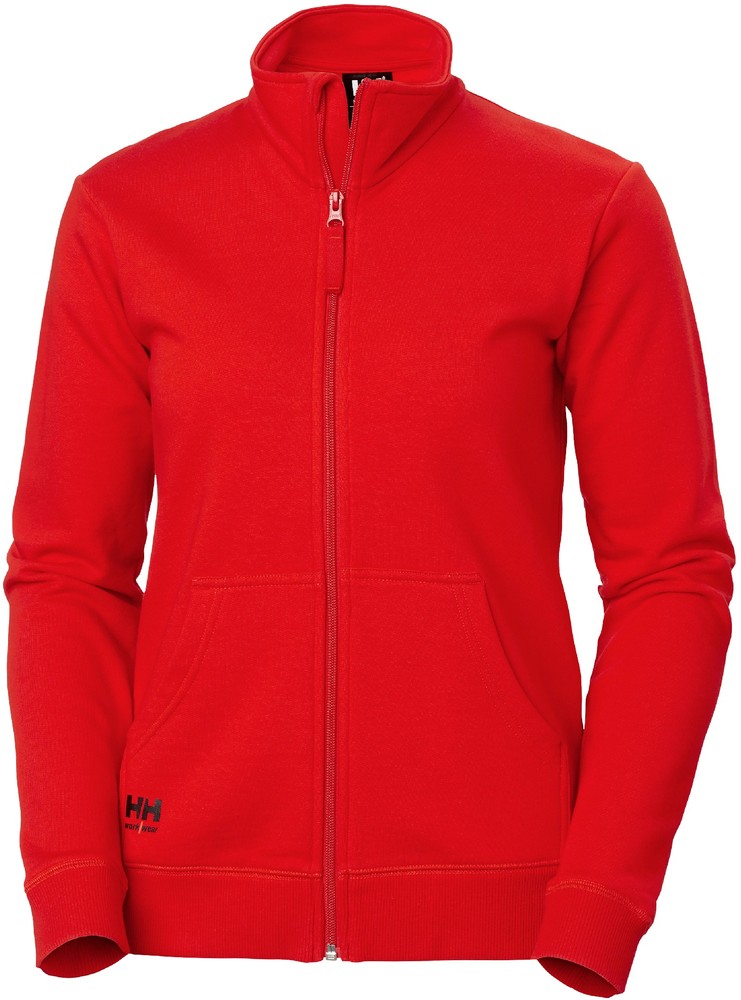 HellyHansenDamenManchesterZipSweatshirtAlertRed-XS