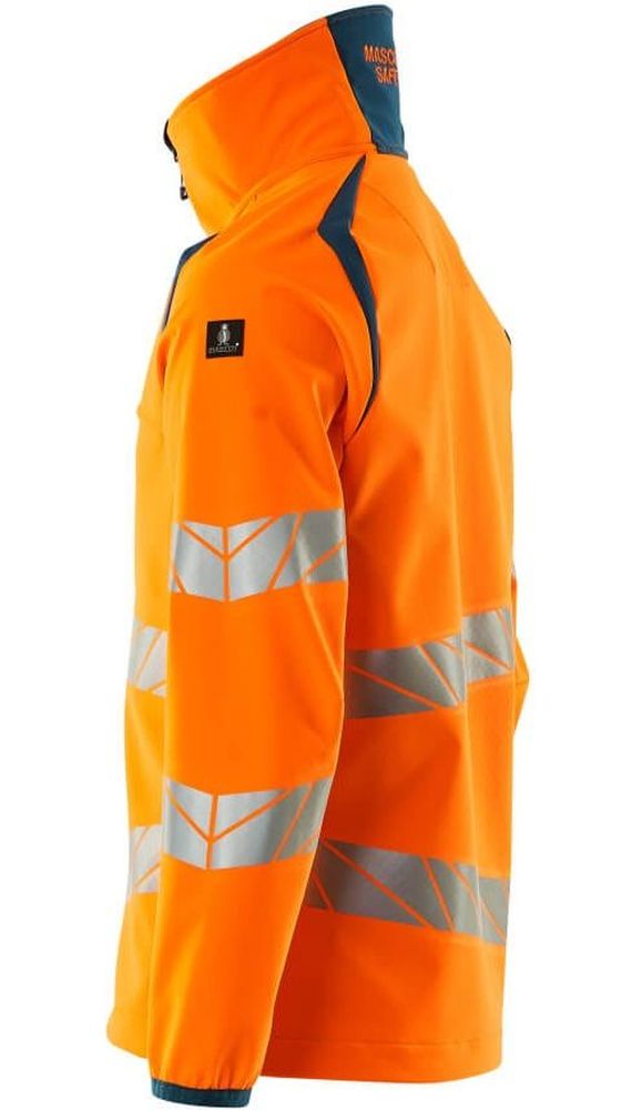 MascotSoftshellJackeAccelerateSafe19002-143Hi-visOrangeDunkelpetroleum-XXL