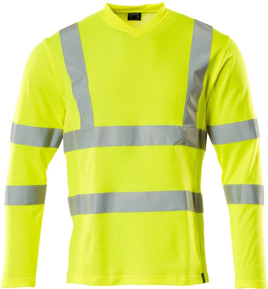 MascotT-ShirtLangarmSafeClassic18281-995Hi-visGelb-XXL