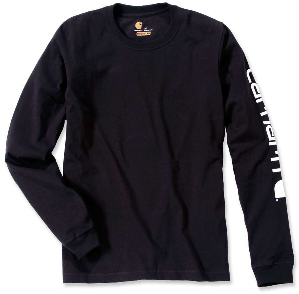 CarharttT-ShirtLogoLongSleeveT-ShirtBlack CarharttT-ShirtLogoLongSleeveT-ShirtBlack