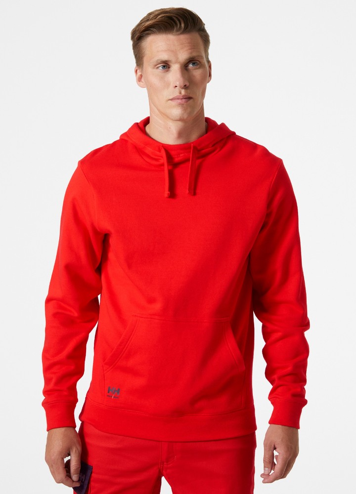 HellyHansenManchesterHoodieAlertRed-XS