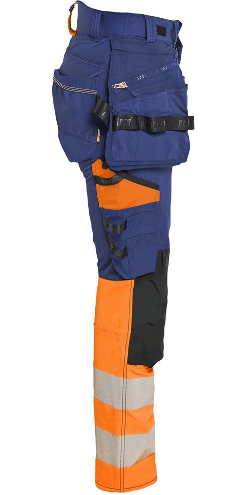BlklderDamenArbeitshoseHighVis4-Wege-Stretch70251648MarineblauOrange-C34