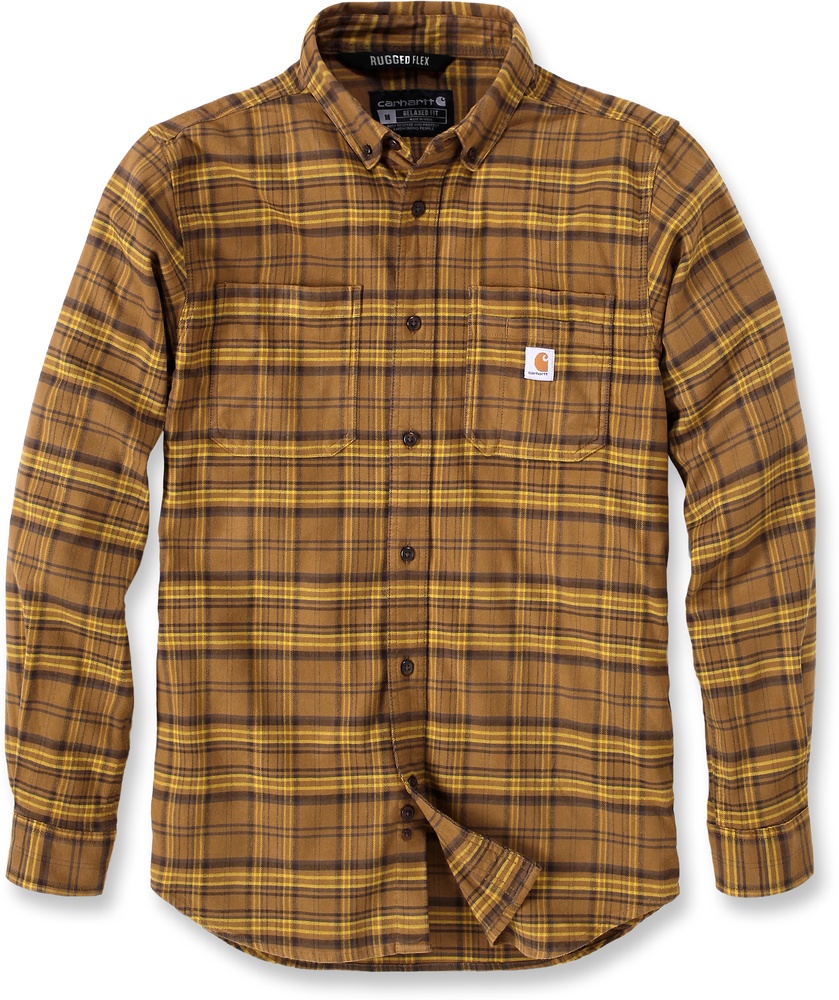 CarharttHemdMidweightFlannelLSPlaidShirtOakBrown-2XL CarharttHemdMidweightFlannelLSPlaidShirtOakBrown-2XL
