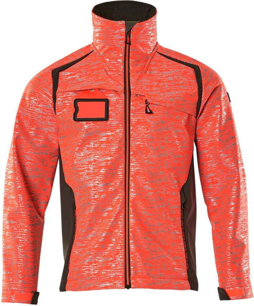 MascotSoftshellJackeAccelerateSafe19202-291Hi-visRotDunkelanthrazit-XXL