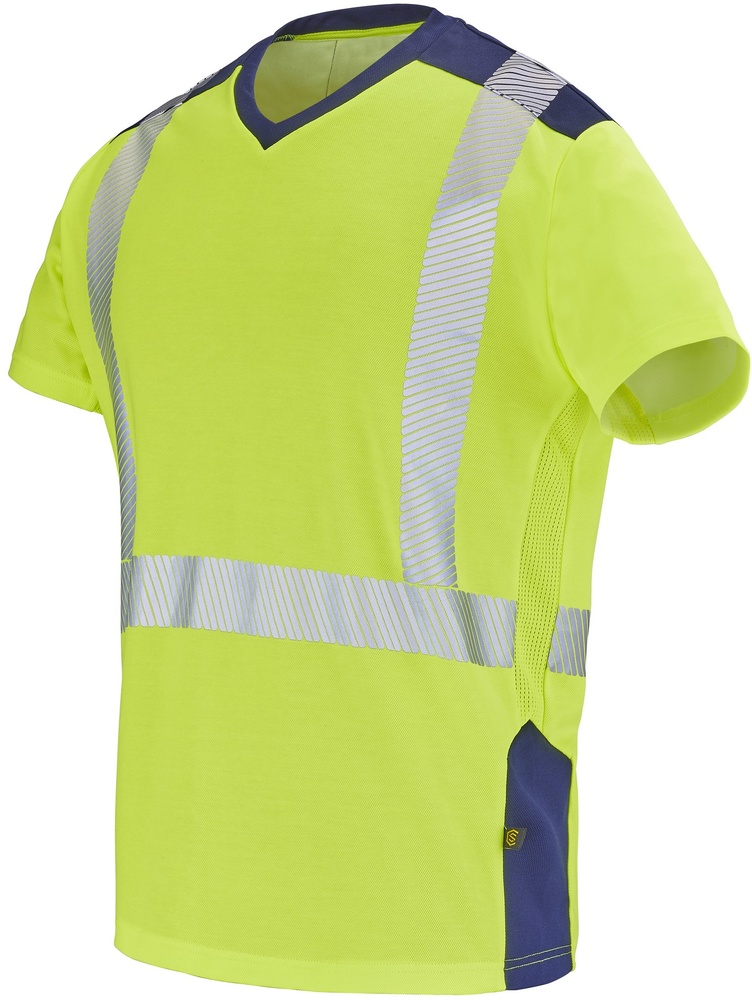 CepovettKurzarm-ShirtFluoSafeXp9T84FluoYellowNavy-S