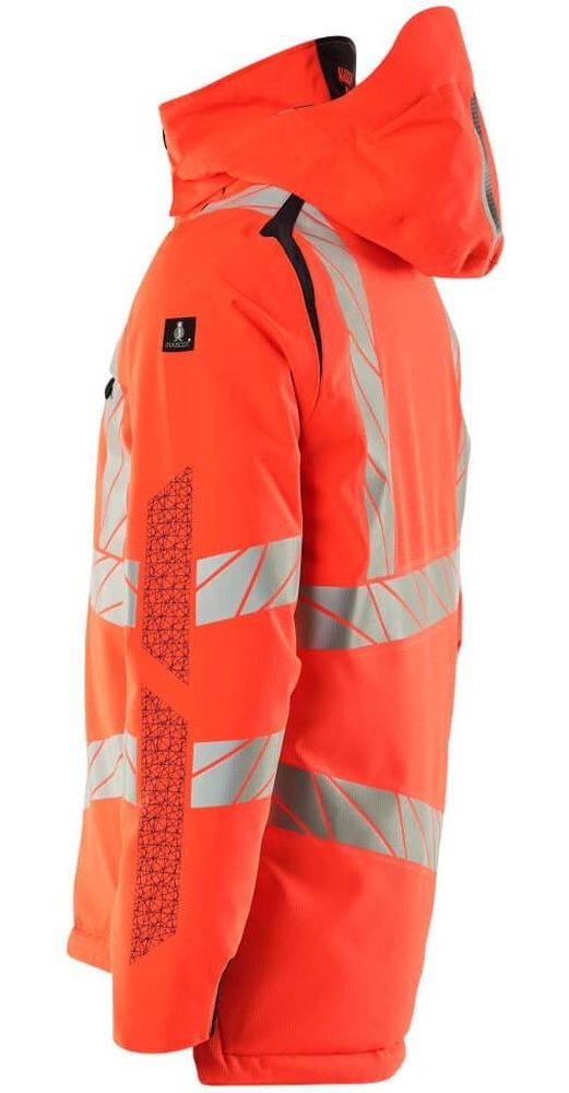 MascotWinterjackeAccelerateSafe19035-449Hi-visRotSchwarzblau-XXL