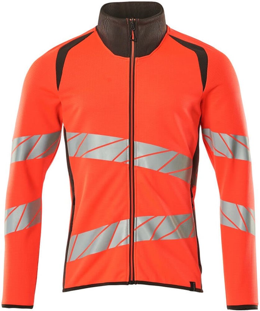 MascotSweatshirtmitReiverschlussAccelerateSafe19184-781Hi-visRotDunkelanthrazit-XXL