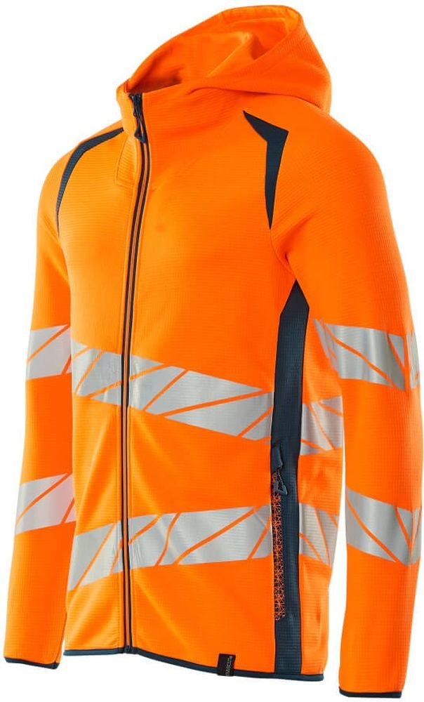 MascotKapuzensweatshirtmitReiverschlussAccelerateSafe19284-781Hi-visOrangeDunkelpetroleum-XXL
