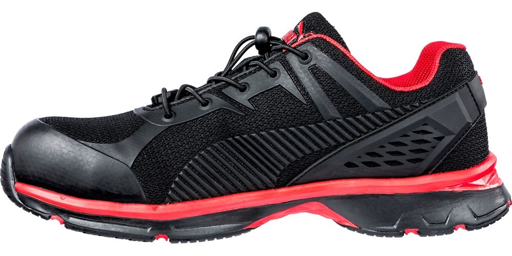 PumaSafetySicherheitsschuhFuseMotion20RedLowS1PESDHROSRCSchwarzRot