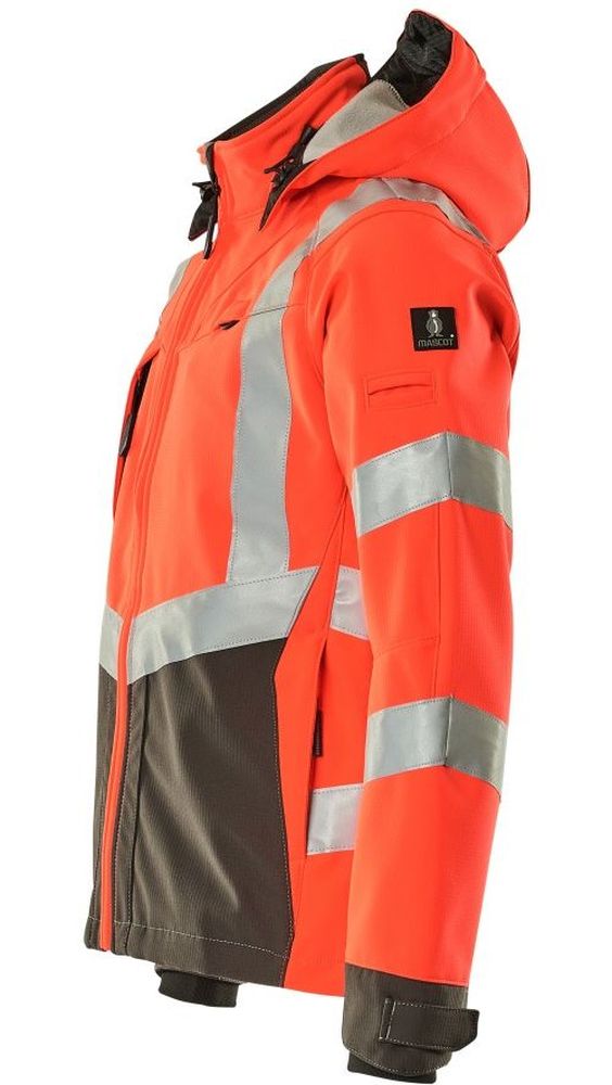 MascotSoftshellJackeBlackpoolSafeSupreme15502-246Hi-visRotDunkelanthrazit-XXL