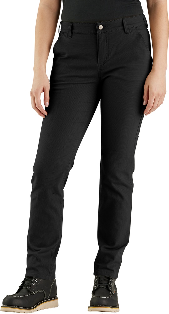 CarharttDamenHoseRelaxedFitCanvasWorkPant105113Black-W14REG