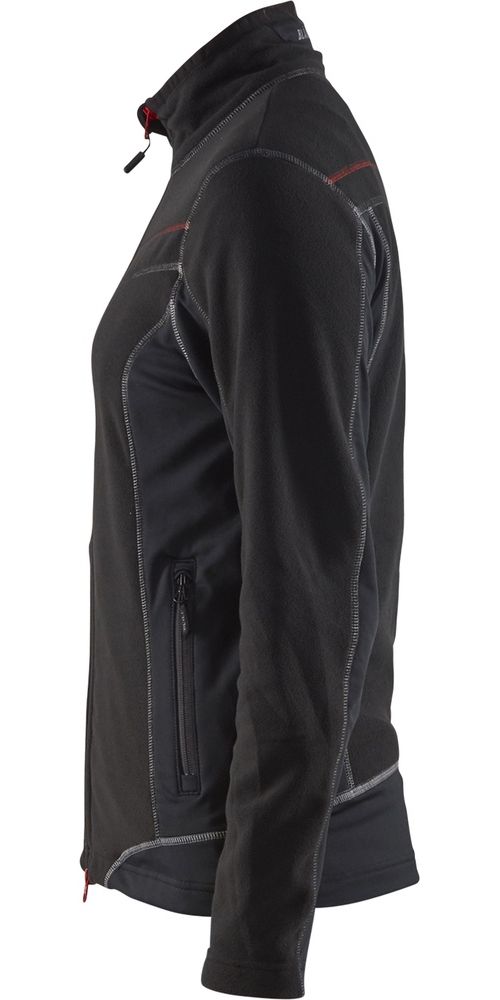 BlklderDamenArbeitsjackeMicrofleeceJacke49241010SchwarzRot-L