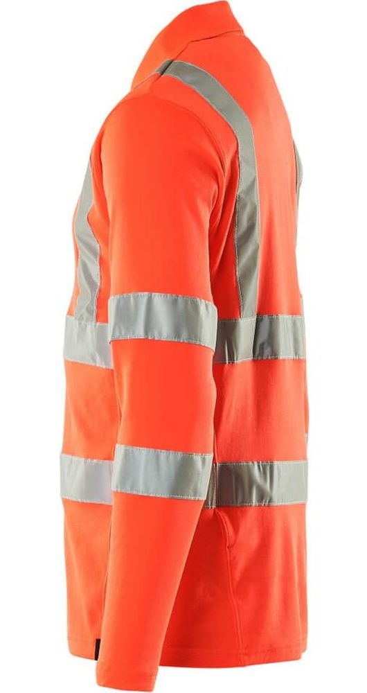 MascotPolo-ShirtLangarmSafeClassic18283-995Hi-visRot-XXL