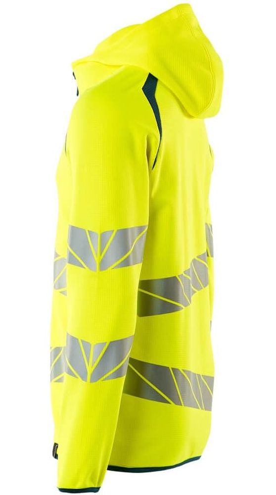 MascotKapuzensweatshirtmitReiverschlussAccelerateSafe19284-781Hi-visGelbDunkelpetroleum-XXL