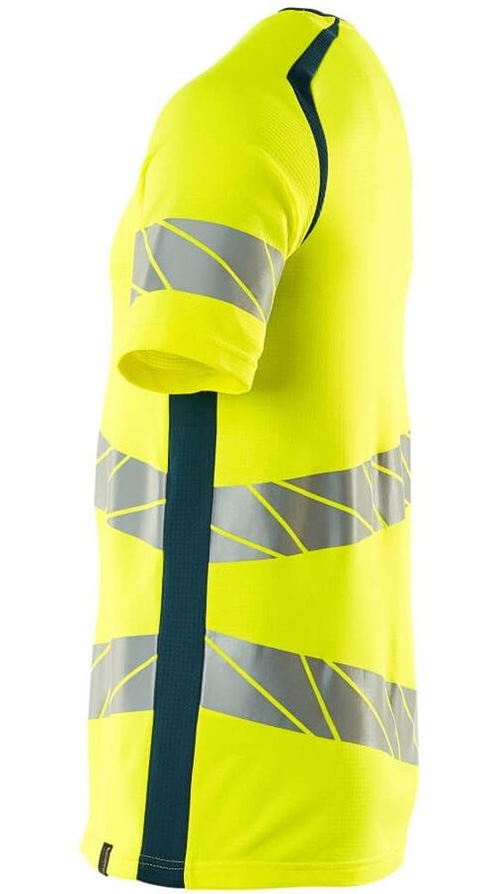 MascotT-ShirtAccelerateSafe19082-771Hi-visGelbDunkelpetroleum-XXL