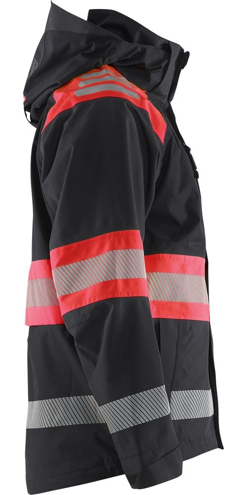 BlklderArbeitsjackeHighVisShellJacke44201977SchwarzHighRot-4XL