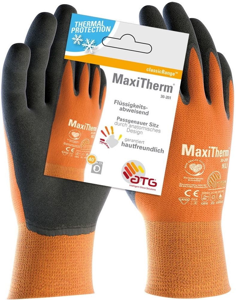 ATGPolyacrylPolyester-Strickhandschuhe30-201Hct12Stck2572OrangeGrau-8