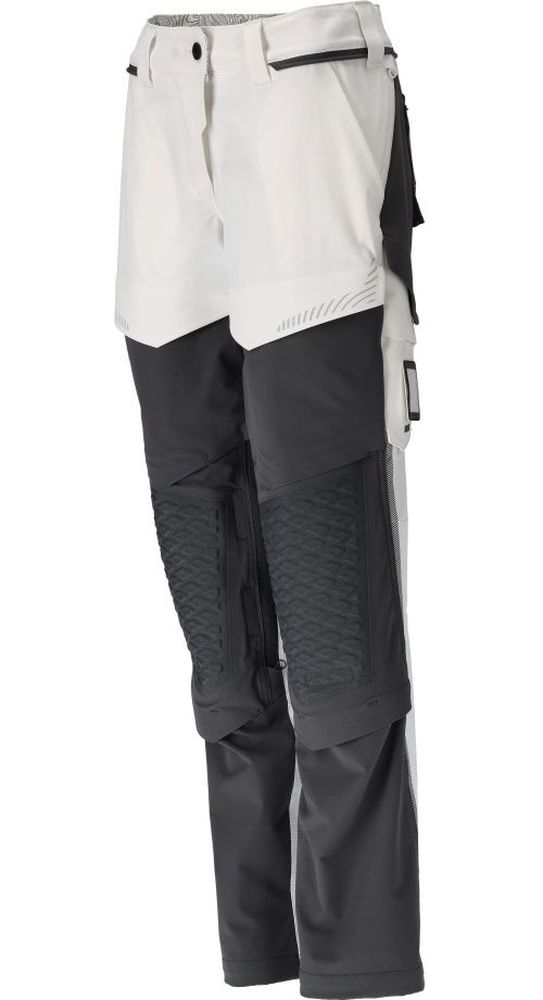 MascotDamenHosemitKnietaschenMalerCustomized22078-605WeiAnthrazitgrau-C3476