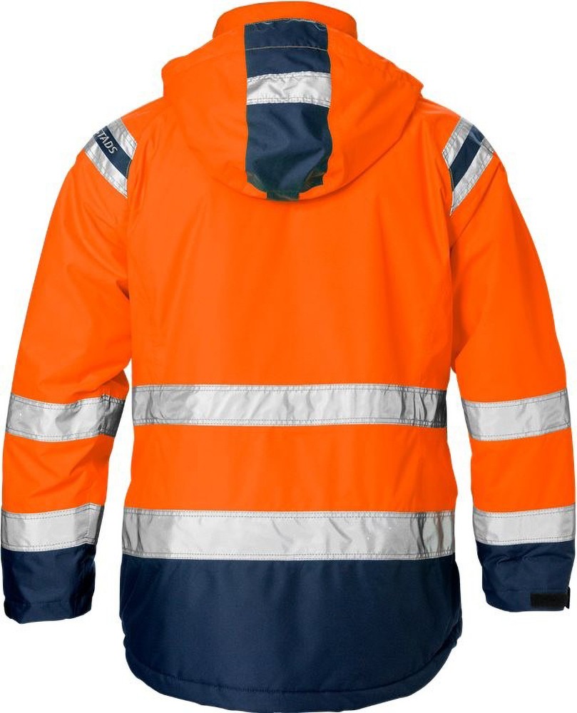 FristadsHighVisAirtechWinterjackeDamenKl34037GTTWarnschutz-OrangeMarine-XS