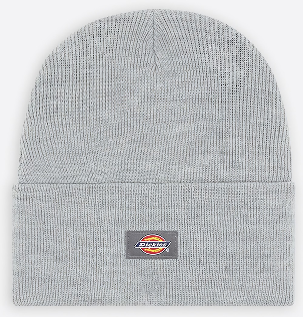 DickiesBeanieMtzeAcrylicCuffedBeanieHeatherGrey