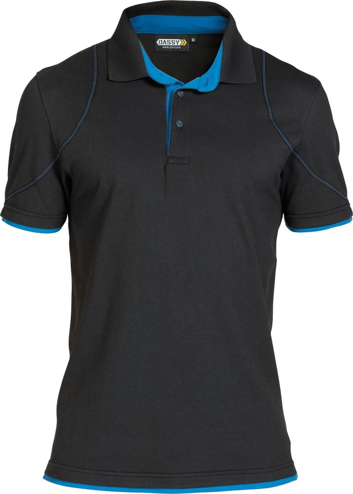 DassyPoloshirtOrbitalCOSPA46SchwarzAzurblau