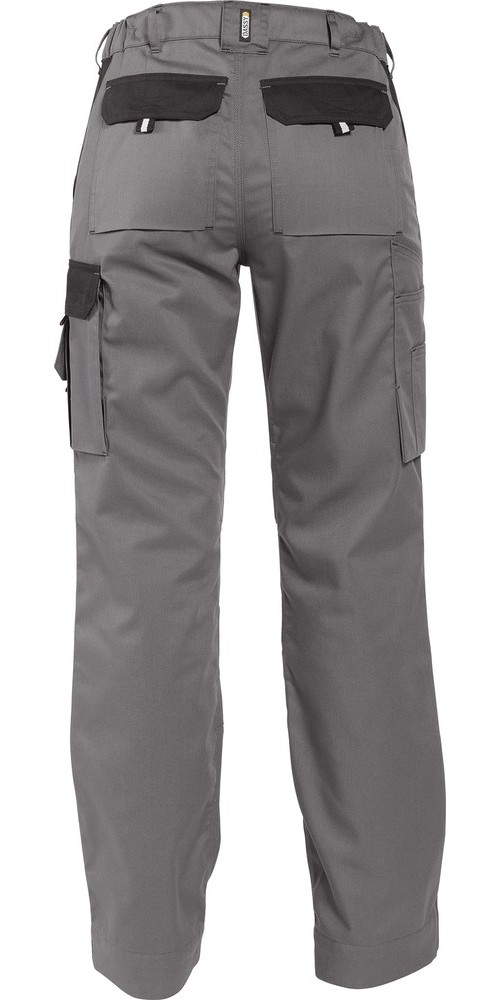 DassyZweifarbigeArbeitshosemitKniepolstertaschenfrDamenBostonWomenPESCO61ZementgrauSchwarz