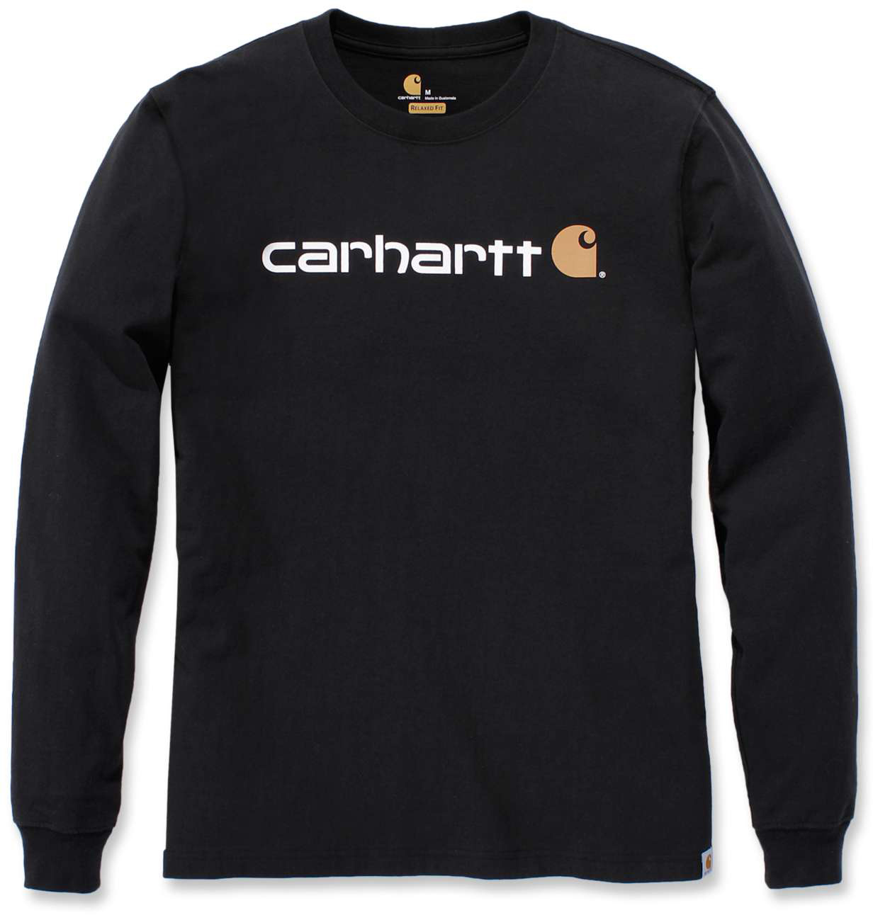 CarharttHerrenT-ShirtCoreLogoT-ShirtLSBlack CarharttHerrenT-ShirtCoreLogoT-ShirtLSBlack