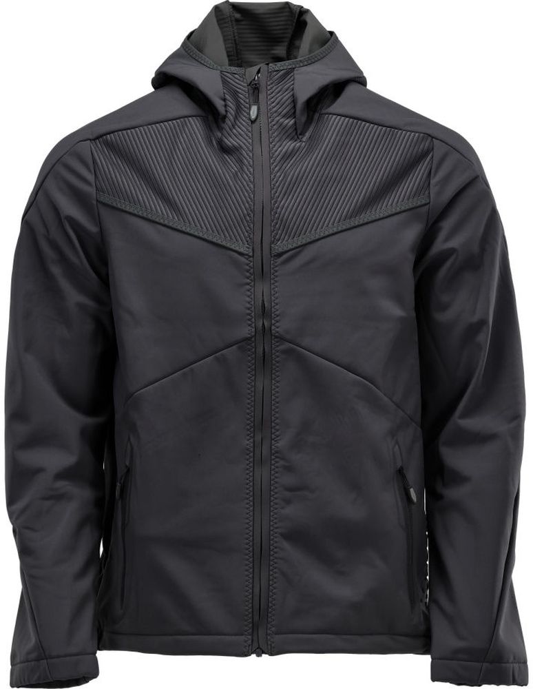 MascotSoftshellJackemitKapuzeCustomized22102-649Schwarz-XXL