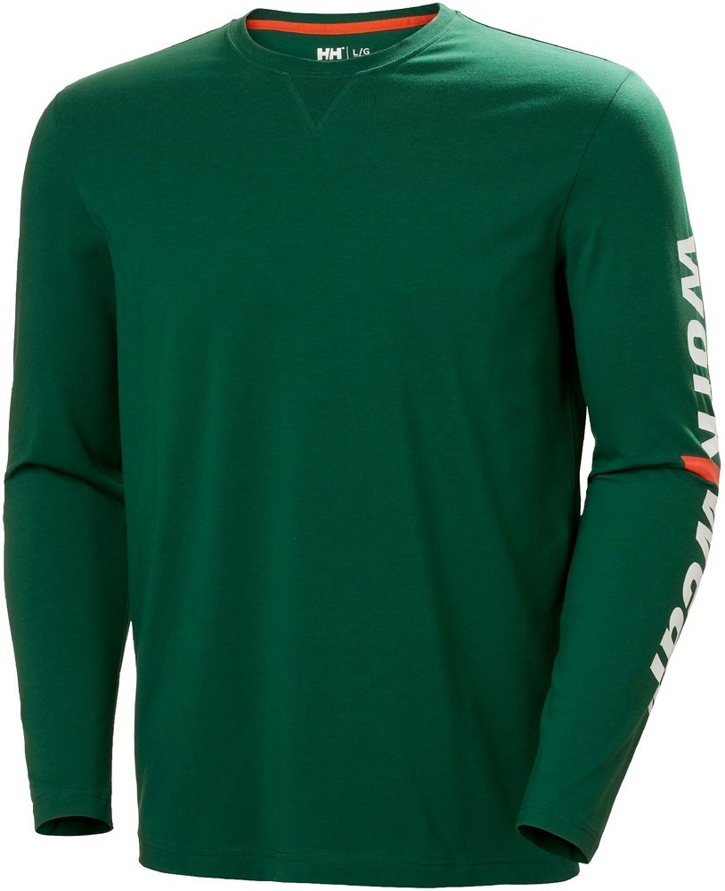 HellyHansenLogoLongsleeveGreen-XS