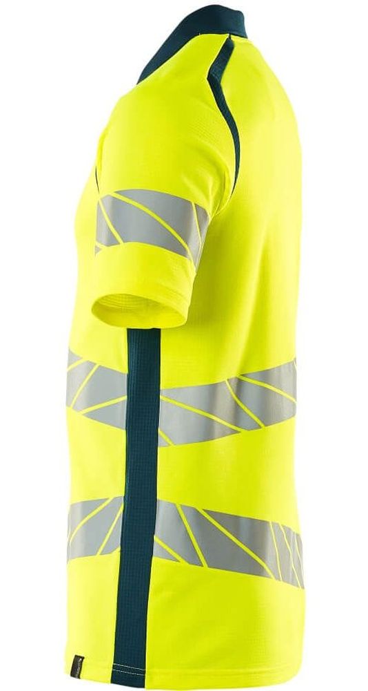 MascotPolo-ShirtAccelerateSafe19083-771Hi-visGelbDunkelpetroleum-XXL