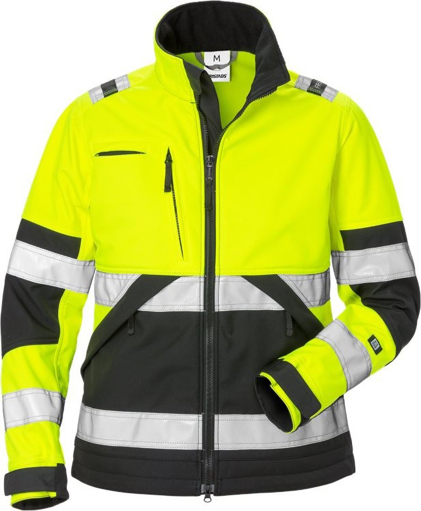 FristadsWarnschutz-JackeHighVisSoftshell-JackeDamenKl24183WYHWarnschutz-GelbSchwarz-XS