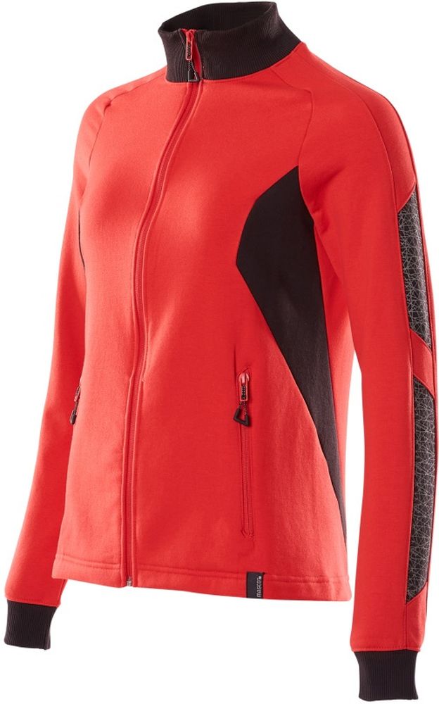 MascotDamenSweatshirtmitReiverschlussAccelerate18494-962VerkehrsrotSchwarz-XXL
