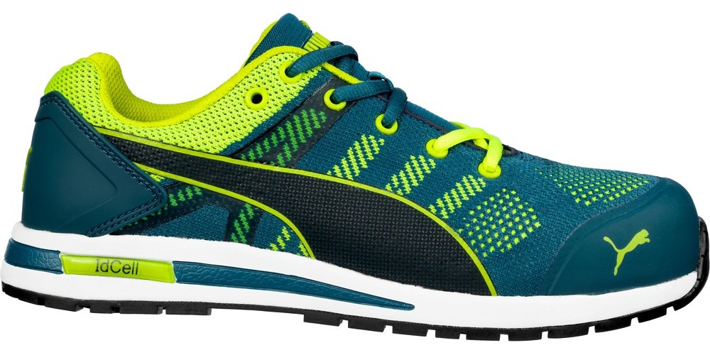 PumaSafetySicherheitsschuhElevateKnitGreenLowS1PESDHROSRCBlauGrn