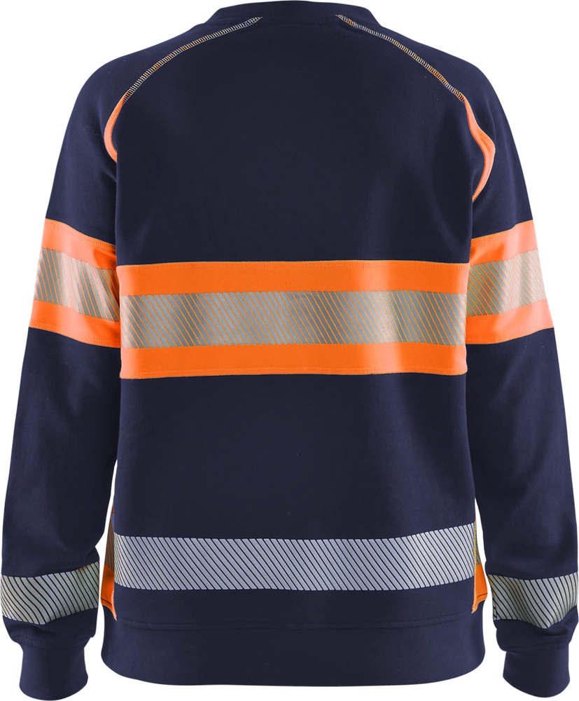 BlklderDamenHighVisSweatshirt34091158MarineblauOrange-L