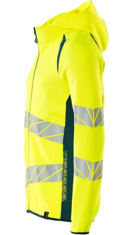 MascotKapuzensweatshirtmitReiverschlussAccelerateSafe19284-781Hi-visGelbDunkelpetroleum-XXL