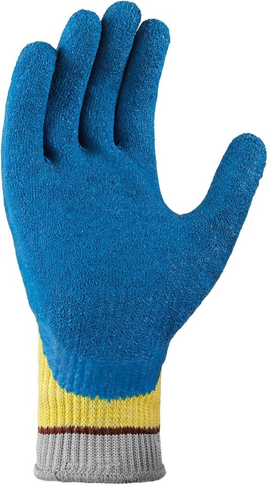 TOWAAramid-FaserStrickhandschuhePowergrabKatana12Stck1984GoldgelbBlau-7