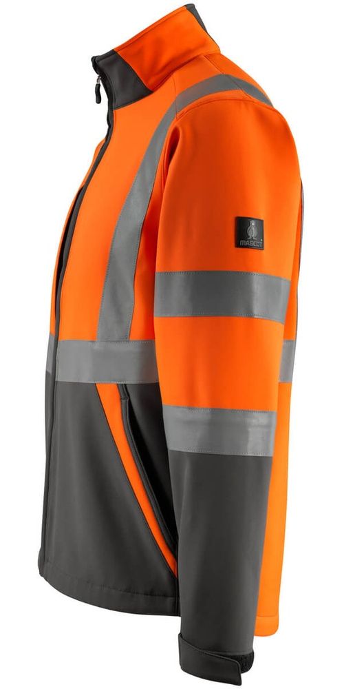 MascotSoftshellJackeKiamaSafeLight15902-253Hi-visOrangeDunkelanthrazit-XXL