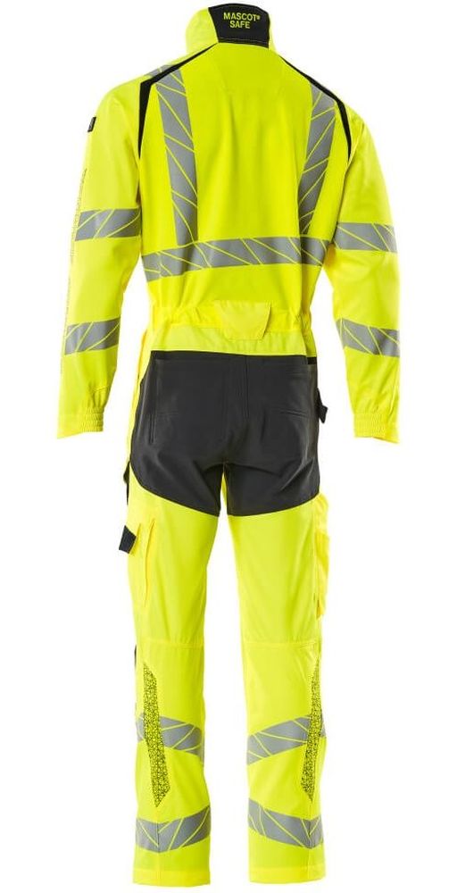 MascotOverallmitKnietaschenAccelerateSafe19519-236Hi-visGelbSchwarzblau-XXL