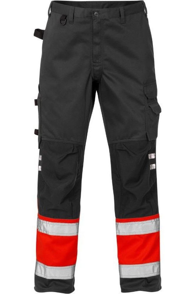 FristadsWarnschutz-HoseHighVisHoseKl12032PLUWarnschutz-RotSchwarz-C44