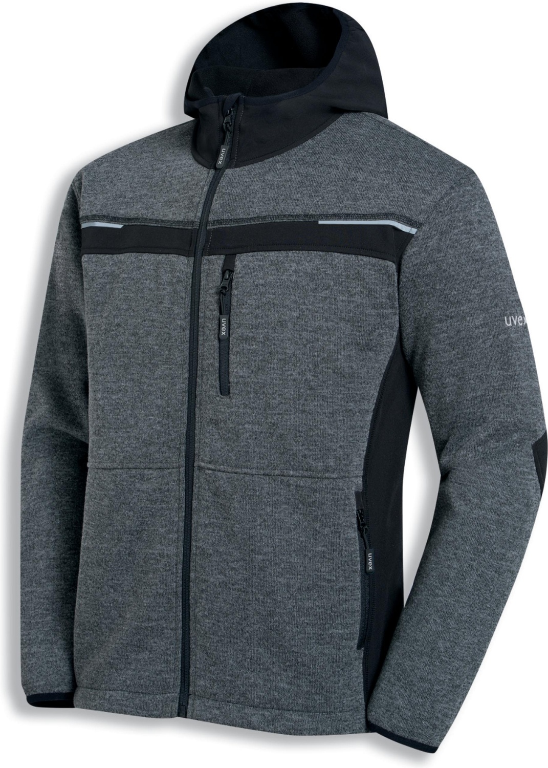UvexSoftshelljackePerfectSchwarzAnthrazit-Melange89407 UvexSoftshelljackePerfectSchwarzAnthrazit-Melange89407