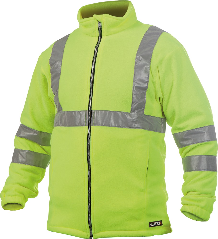 DassyWarnschutzFleecejackeKalugaPES12Neongelb