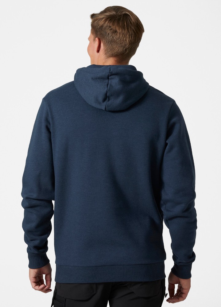 HellyHansenLogoHoodieNavy-XS