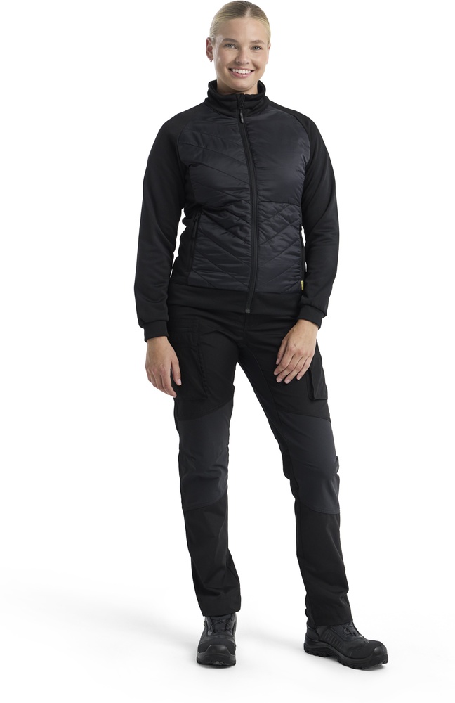 BlklderDamenHybridSweater34192526SchwarzDunkelgrau-L