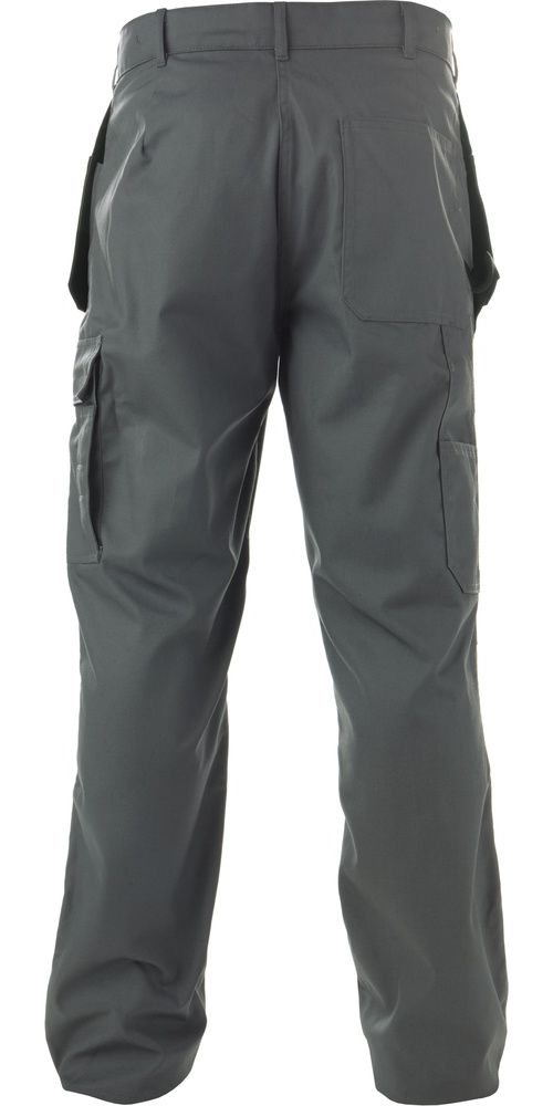 BasicLineZweifarbigeMultitaschen-BundhoseMitKniepolstertaschenSeatonZementgrauSchwarz-42