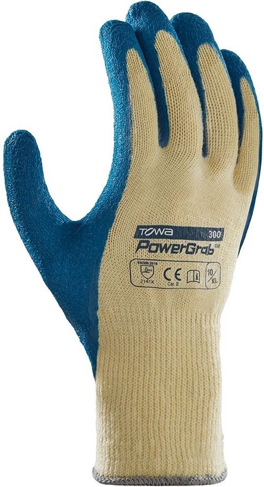 TOWABaumwoll-Polyester-StrickhandschuhePowergrab12Stck2208NaturBlau-7