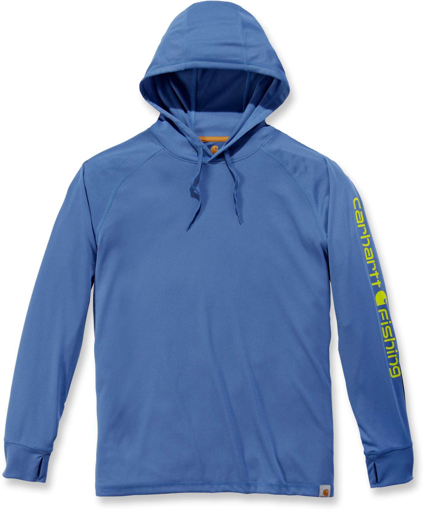CarharttHerrenT-ShirtFishingHoodedT-ShirtLSInfBlueHeather