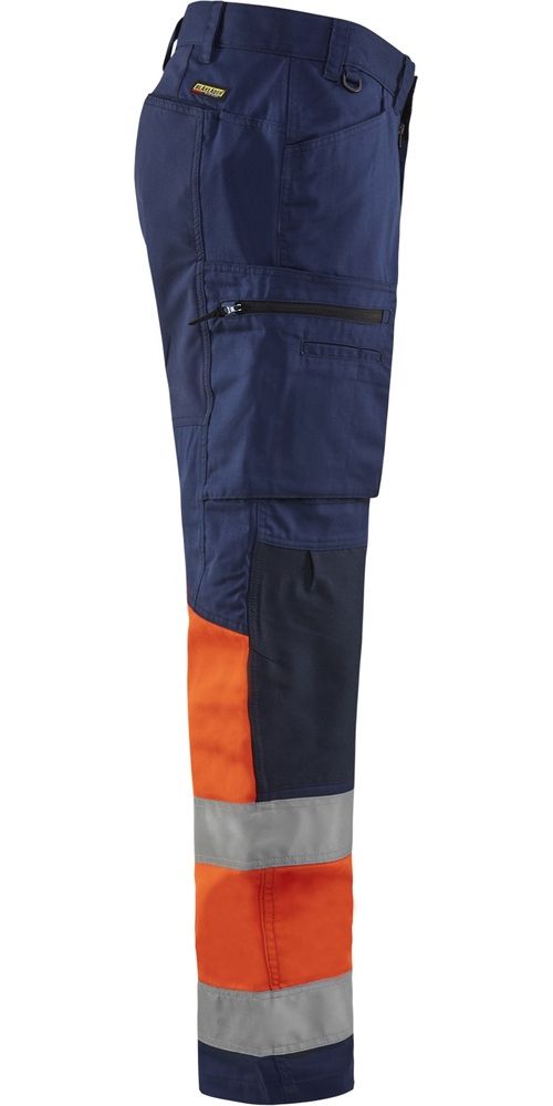 BlklderArbeitshoseHighVismitStretch15511811MarineblauOrange-C144