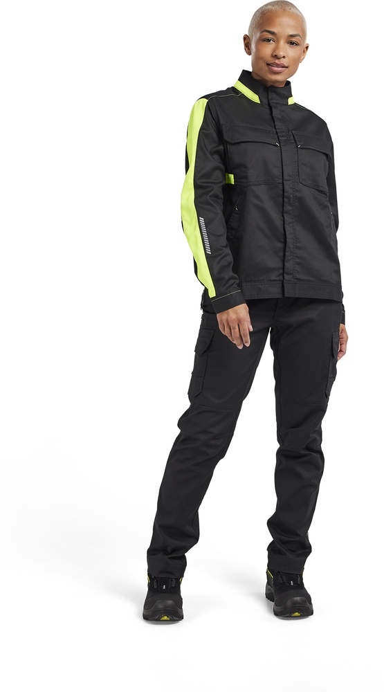 BlklderDamenArbeitsjackeIndustrieJackeStretch44431832SchwarzHighVisGelb-L